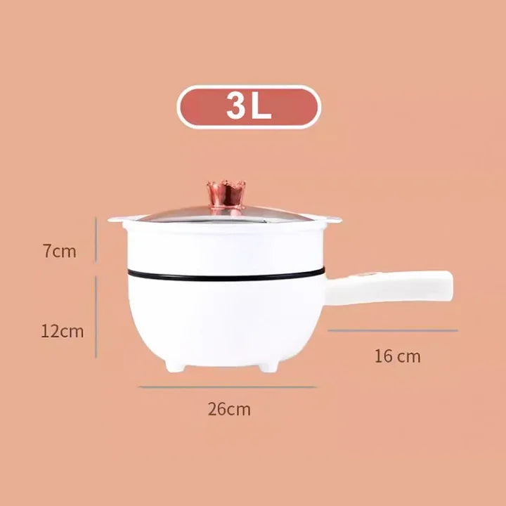 Tigaie Electrica Inteligenta - 3L, Multifunctionala, Panou Control, 26cm, Prajire, Fierbere, Aburire, Mentinerea Caldurii