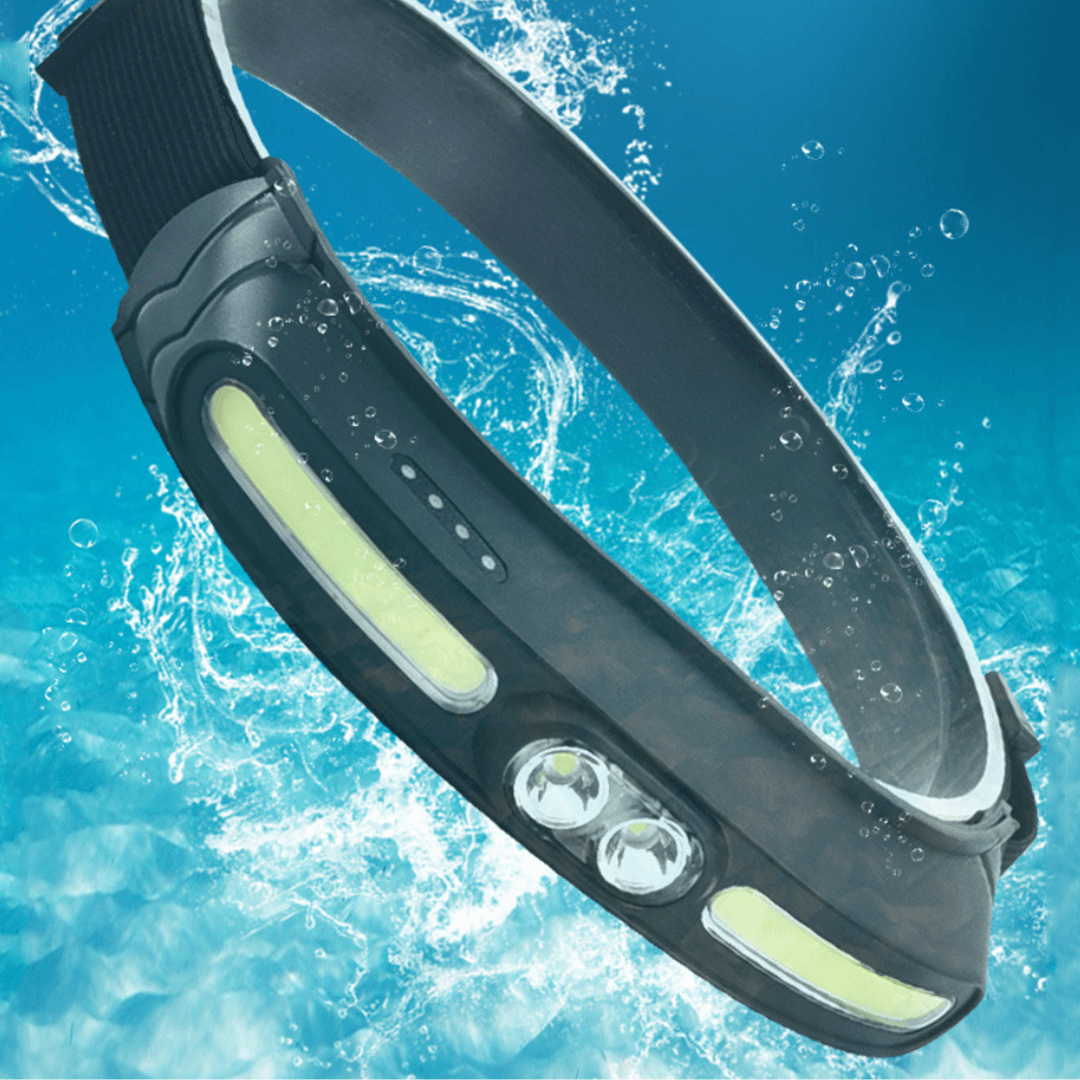 Lanterna LED pentru Cap 3 in 1, cu Banda Reflectorizanta si Incarcare USB