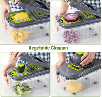 Razatoare Multifunctionala 9 in 1, Legume si Fructe, 22x Accesorii