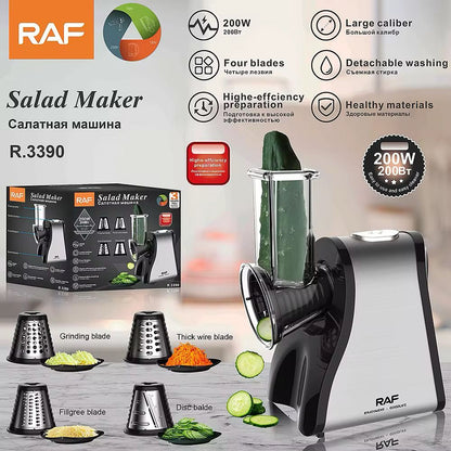 Razatoare Electrica RAF - 200W, 4 Lame, Diferite Moduri de Taiere, Feliator Multifunctional, R.3390