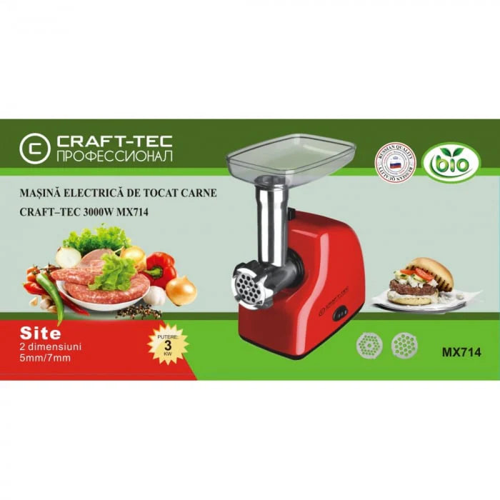 craft tec mx714 masina electrica tocat carne