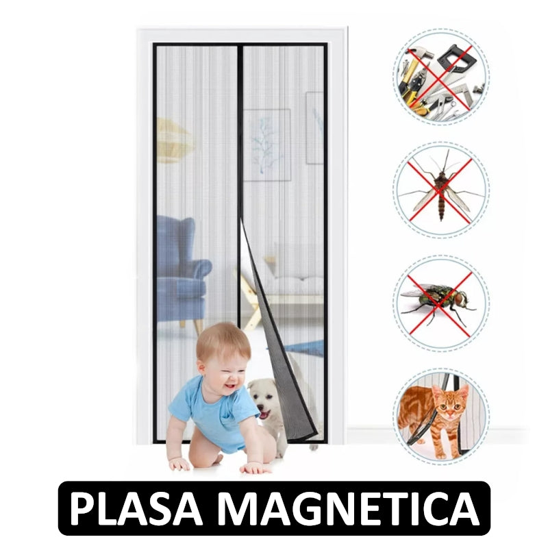 Plasa Magnetica Usa - Anti Insecte, Tantari, Muste, 210 x 100 cm