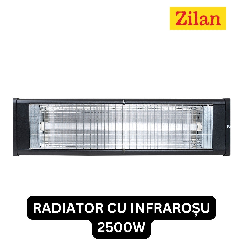 Radiator Infrarosu Zilan - 2500W, Termostat Reglabil, Montaj Perete, IP20 - ZLN 2250