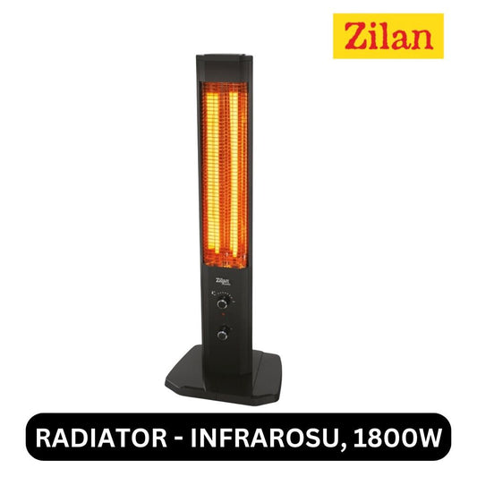 Radiator Cu Infrarosu Zilan Dragon - 1800W, Termostat Reglabil, ZLN 3123